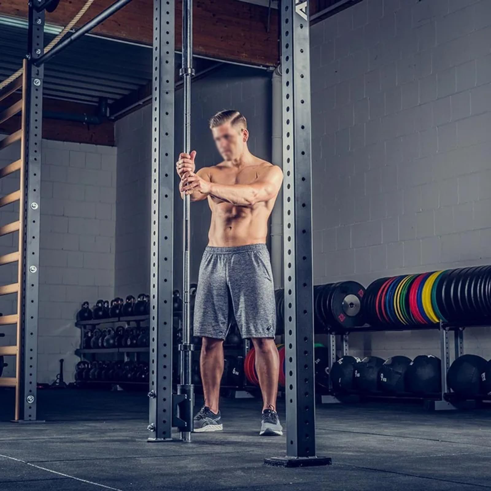 Amazon | SUZLAZYR バーベルホルダーバーベル収納ラックパワーケージ