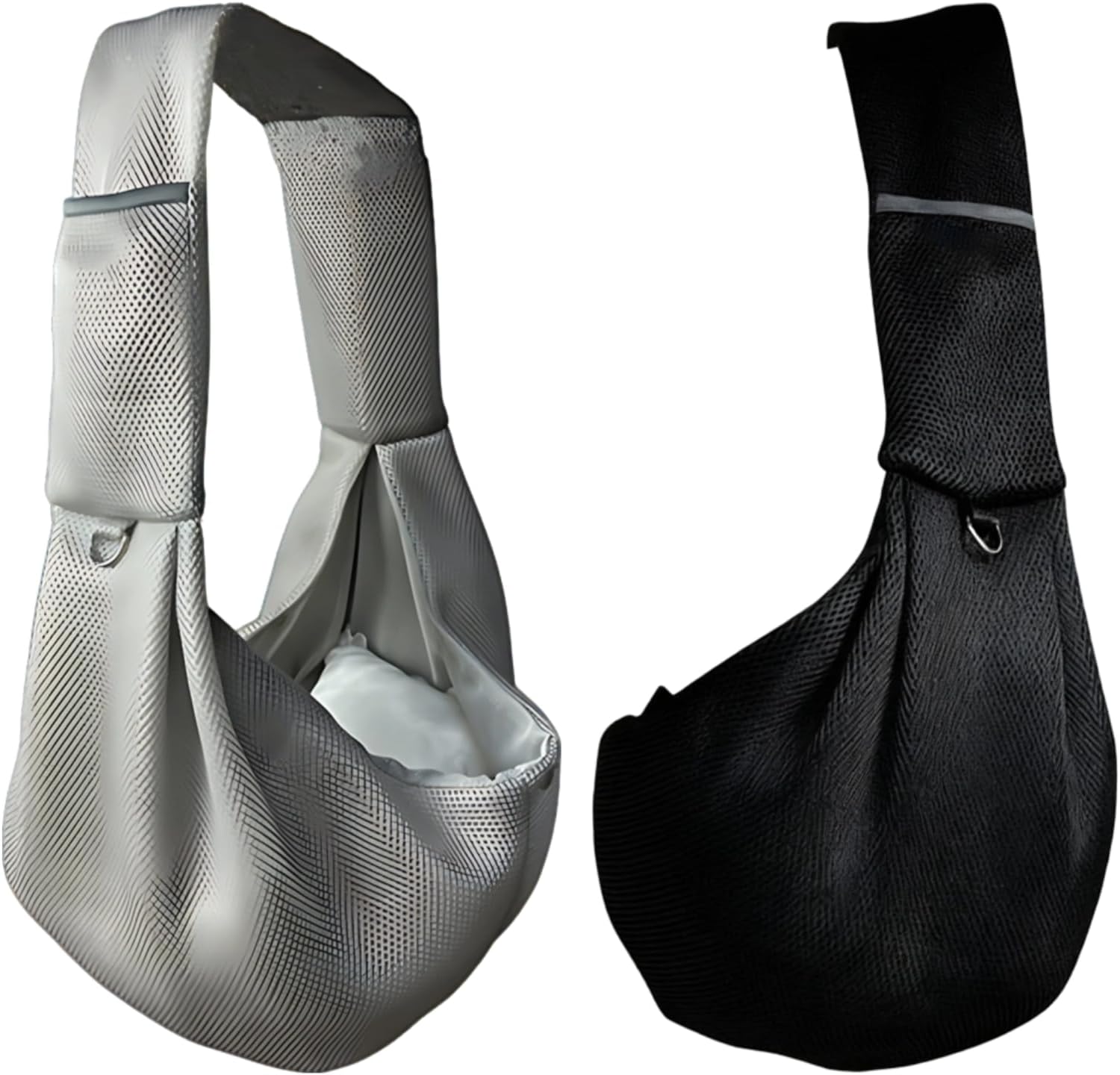 Generic 2 Pack Small Pet Sling Carrier, Breathable Mesh Crossbody Carrier for Dogs and Cats Under 12 Lbs