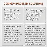 Vista 8 de Unisex 2-in-1 High-top Roller Skate Sneakers 4-Wheel Kids Skates with Detachable Wheels Double-Row Deform Wheel 2-in-1 Invisible Deformation