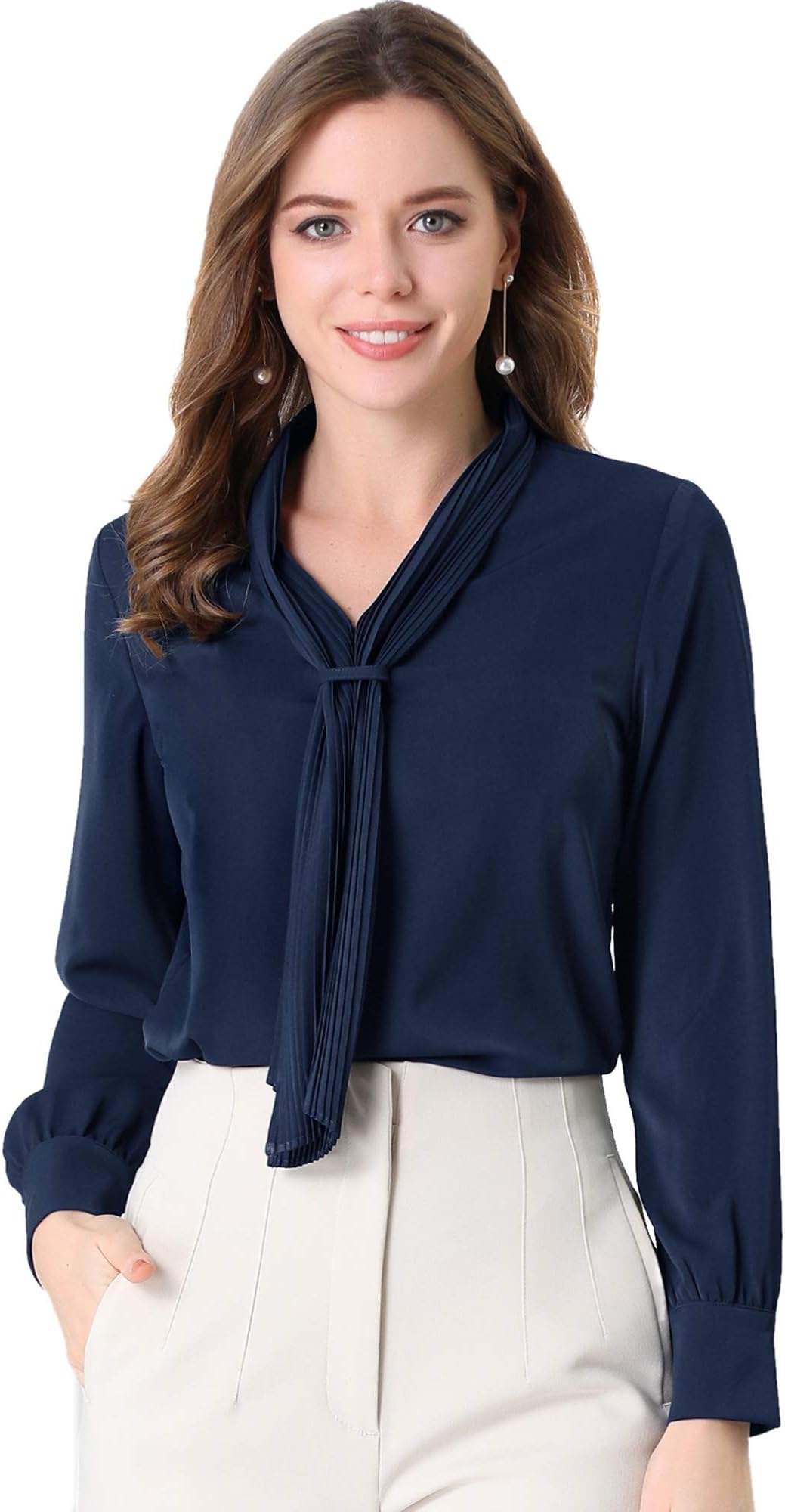 Allegra K womens Pleated Pleated (pack of 1)