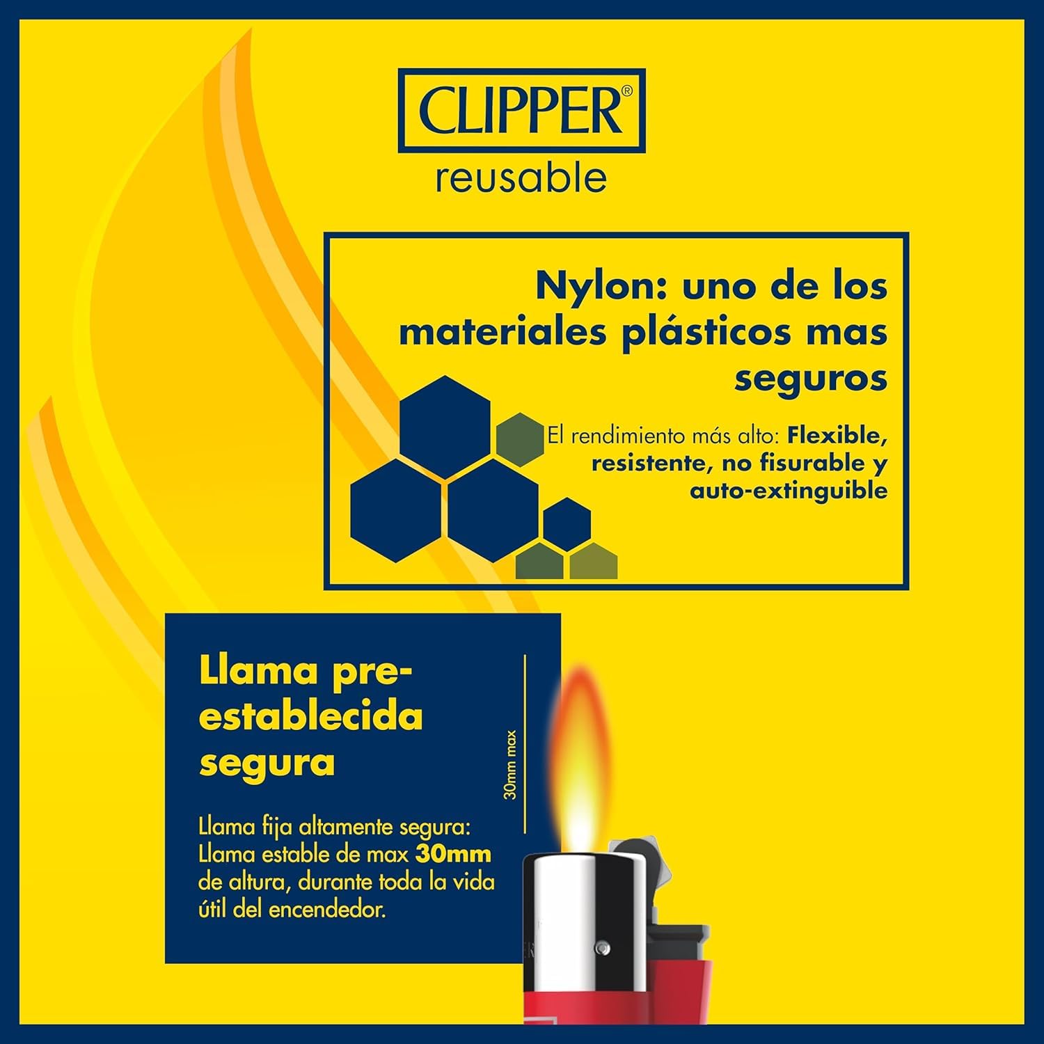 HIBRON Clipper Encendedores Recargables, Colores Surtidos, Paquete de 24, Diseño Clásico (24 mecheros, 24.0, Unidad)