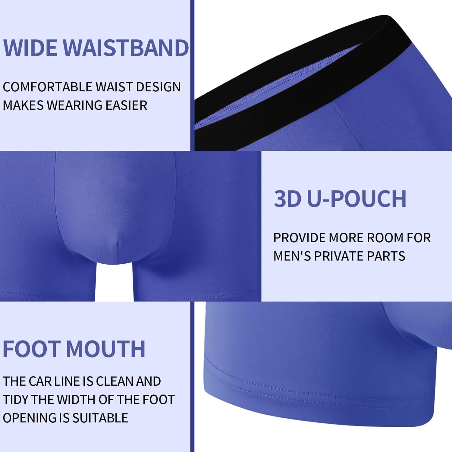 105 Pack Mens Boxer Briefs Cotton Soft Underwear Bulk Pack 5 Assorted Size 7 Assorted Color for Men Homeless Shelter Donation Business - Image 3