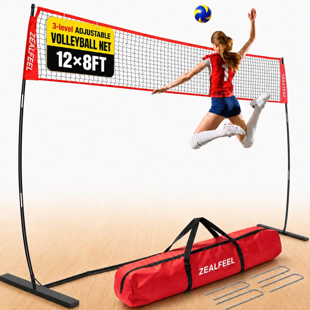 【ARS9】英 パール・ヴィルヘルミナ SEC TOP8 Amazon.com : ZEALFEEL Volleyball Net, 12FT Training Set with 3