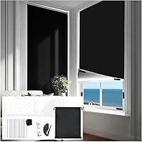 Vista 10 de Cortinas opacas para dormitorio, cubierta opaca portátil para ventana, persianas opacas sin taladro, cortinas opacas cortables, para ventanas