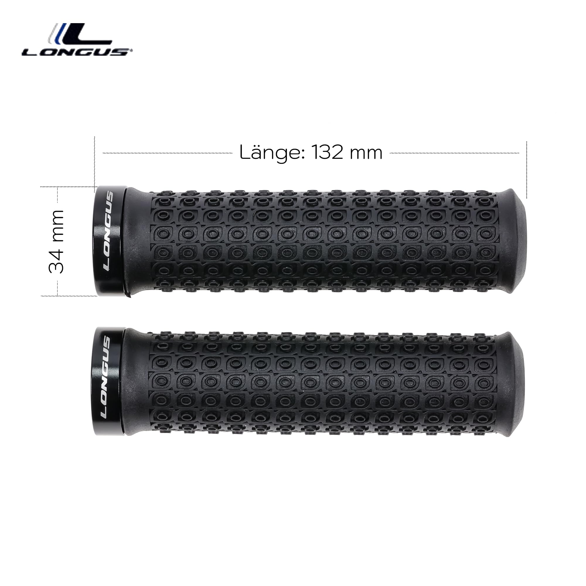 Poignées De Guidon De Vélo DOTS Noires Antidérapantes Avec Poignée