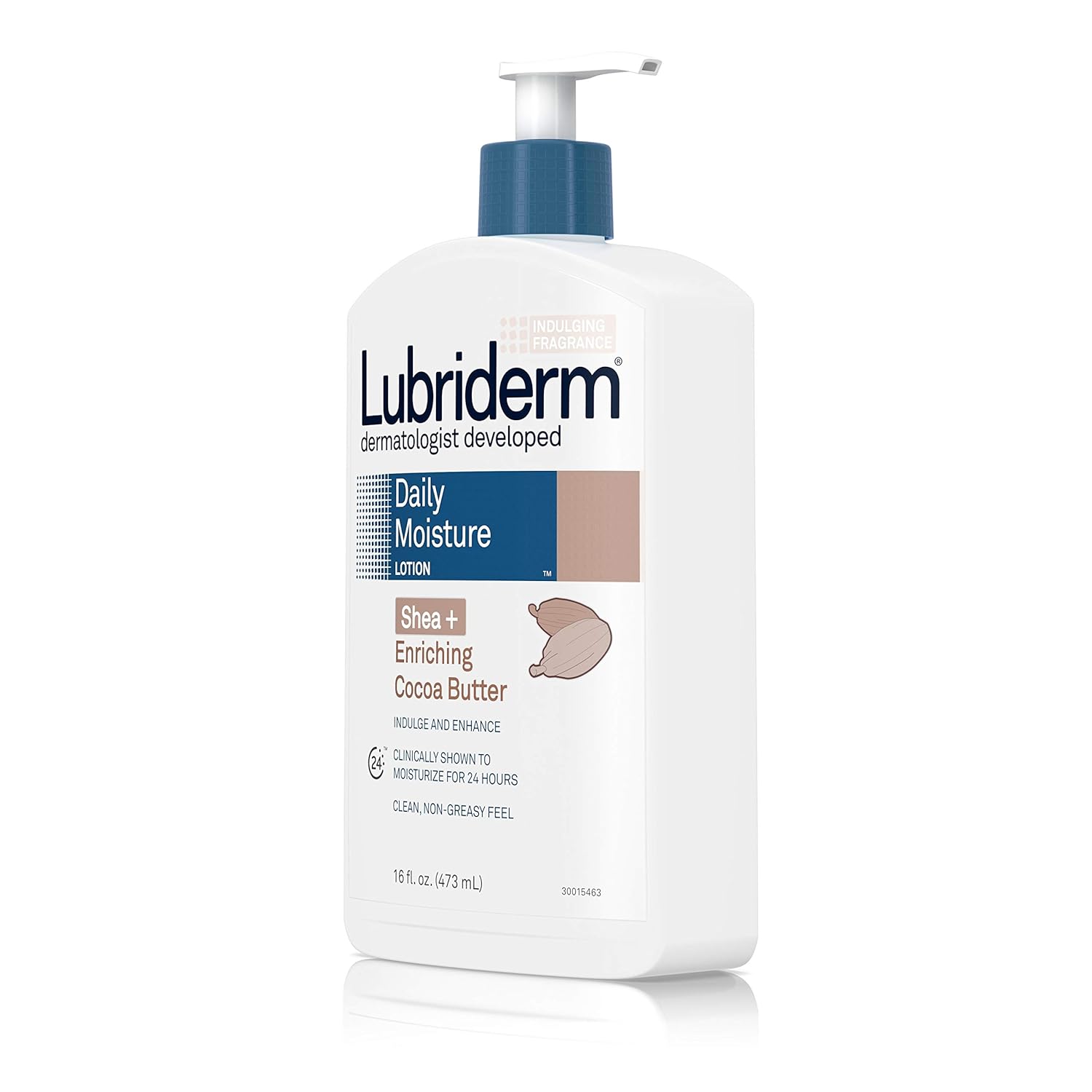 Lubriderm Daily Moisture Body Lotion with Shea + Enriching Cocoa Butter For Dry Skin, Clean, Non-Greasy and Dermatologist Developed brand, 16 fl. Oz : Body Lotions : Beauty & Personal Care