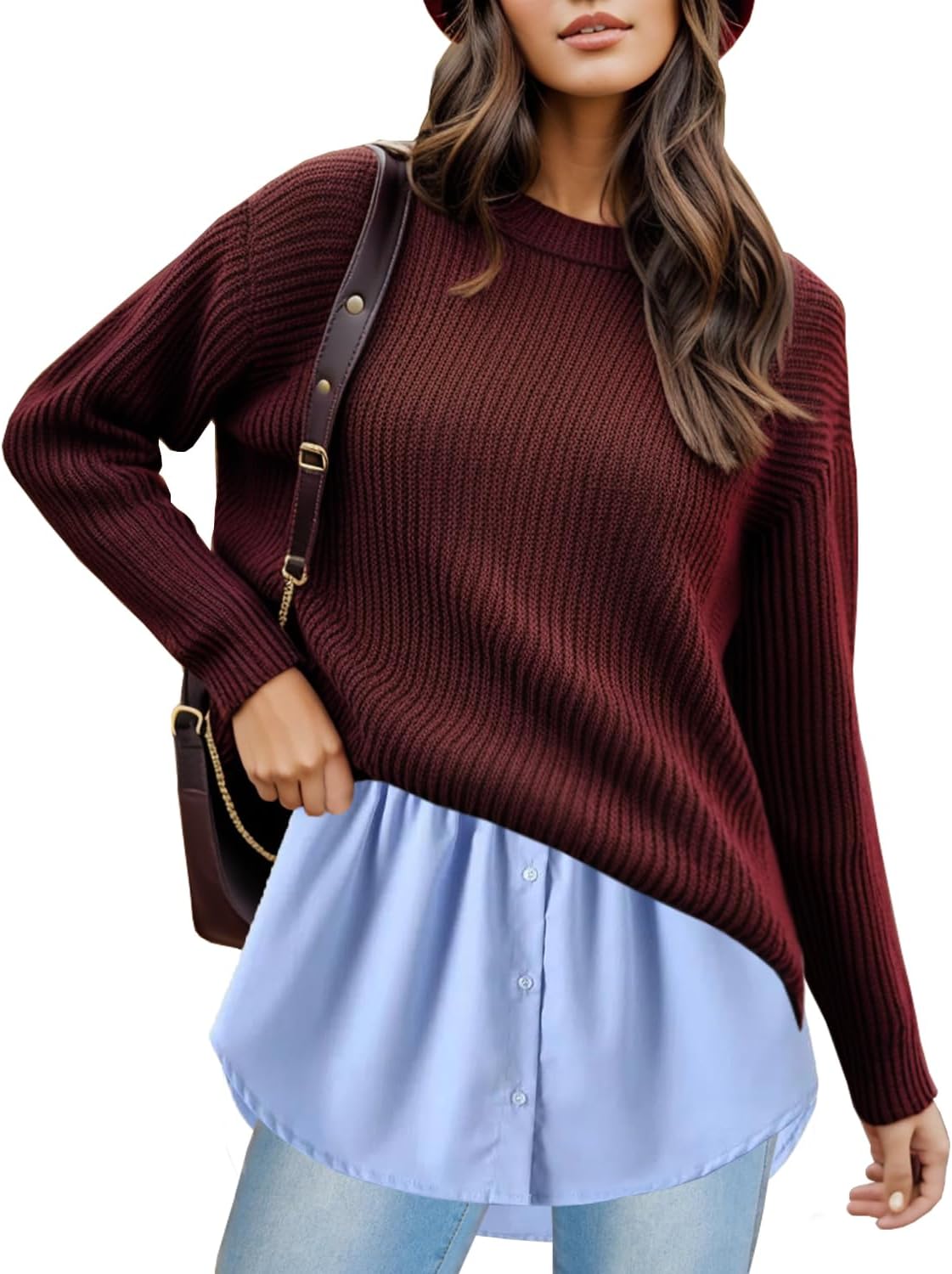 OBBUE Women's Mini Adjustable Shirt Extender Removable Layering Half Length Underskirt with Buttons - Image 2