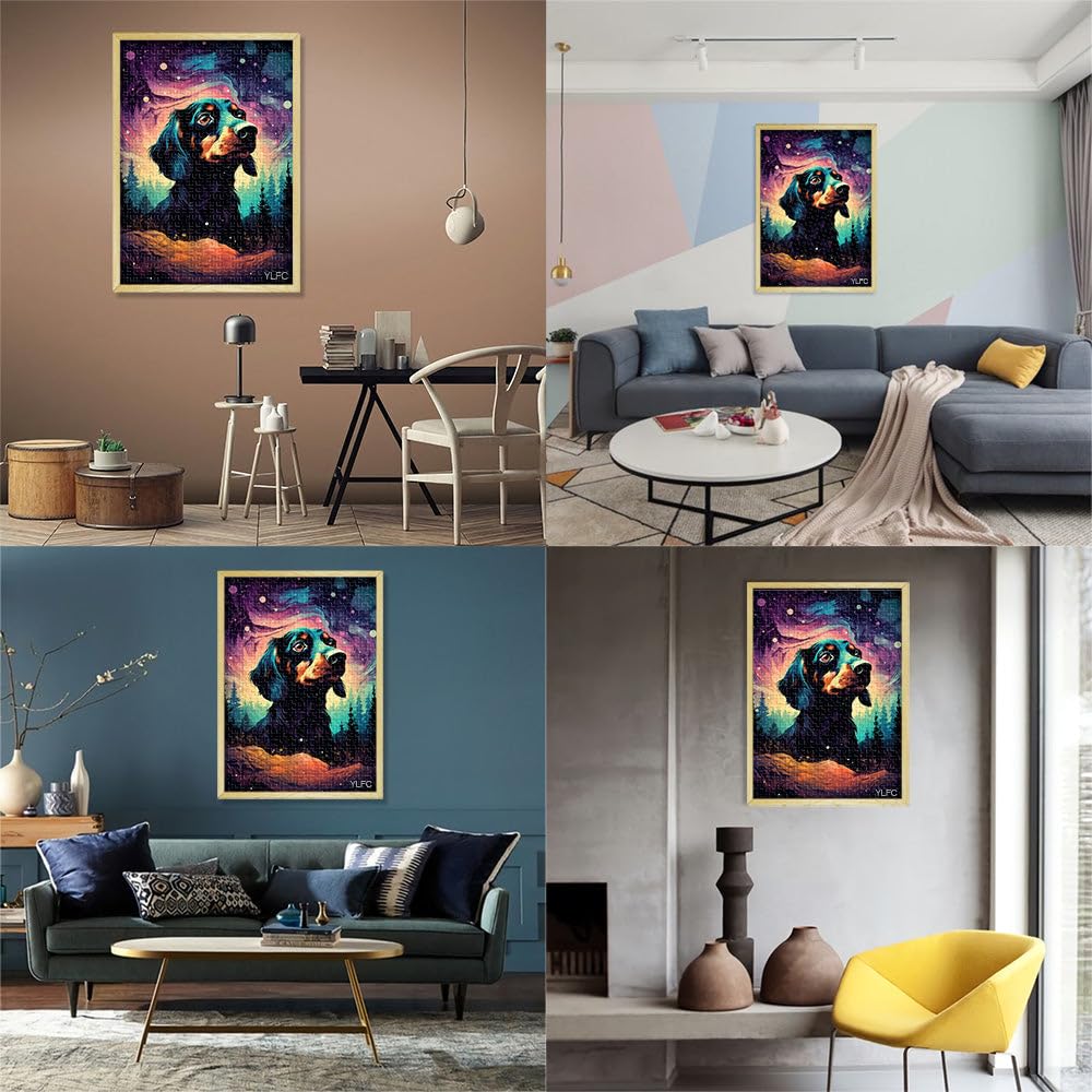 Puzzles 2000 pièces pour Adultes, bébé Teckel, Jeu éducatif Familial, Cadeau d'anniversaire, 70 x 100 cm, pour Adolescents à partir de 14 Ans