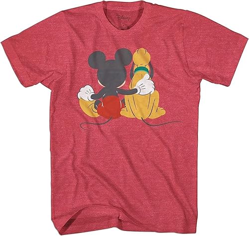 Disney Camiseta para adultos Mickey and Pluto Best Friends