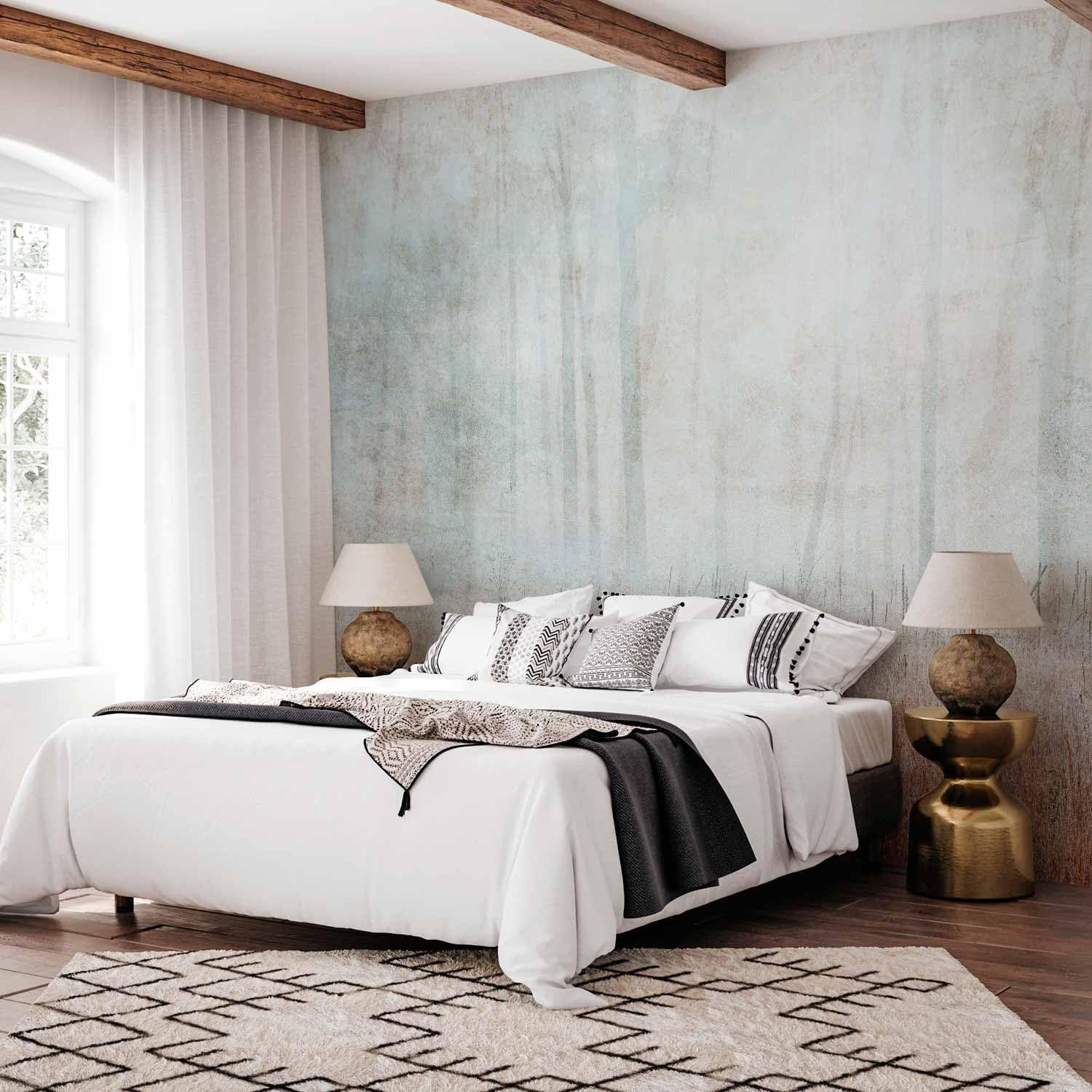 artgeist Wall Mural Landscape 173x124 in - Peel and Stick Self-Adhesive Wallpaper Removable Large Sticker Foil Wall Decor Print Design Mural Forest Tree Nature Like Painted b-A-10260-a-a