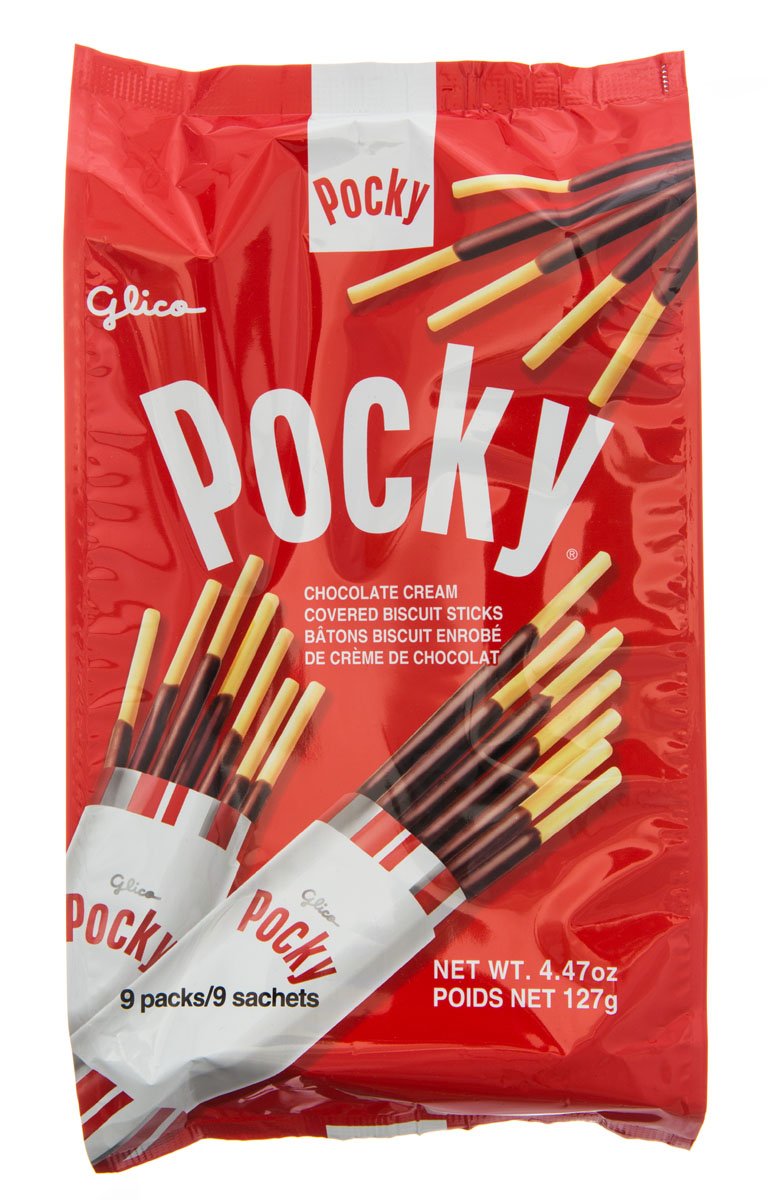 Glico Pocky, Chocolate, 9-count (Pack of 5)
