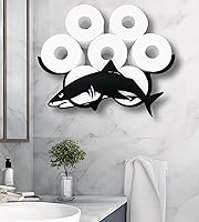 Vista 20 de Black Antler - Soporte de papel higiénico de metal, organizador de papel higiénico decorativo de metal para baños, capacidad para 8 rollos