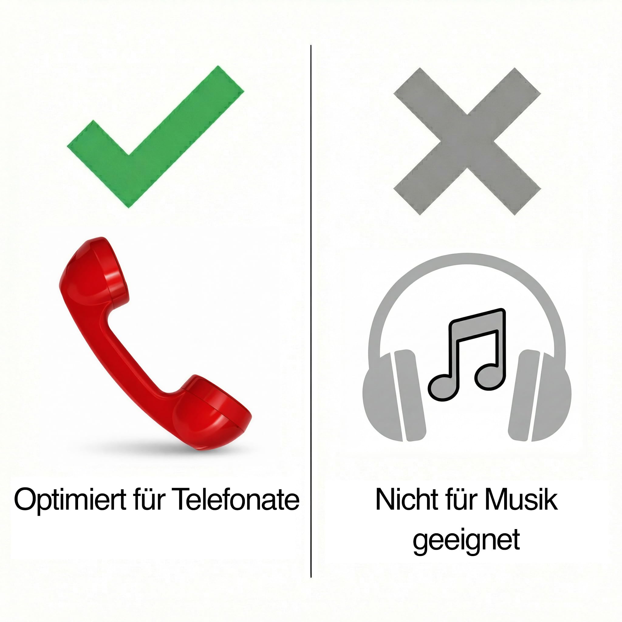 Opis Technology 60s Micro Retro-Telefonhörer für Handy und Smartphone, inkl. aktivem USB-C-Adapter für Android und iPhone 15 und Neuer, 3,5-mm-Klinke, kabelgebunden, Rot