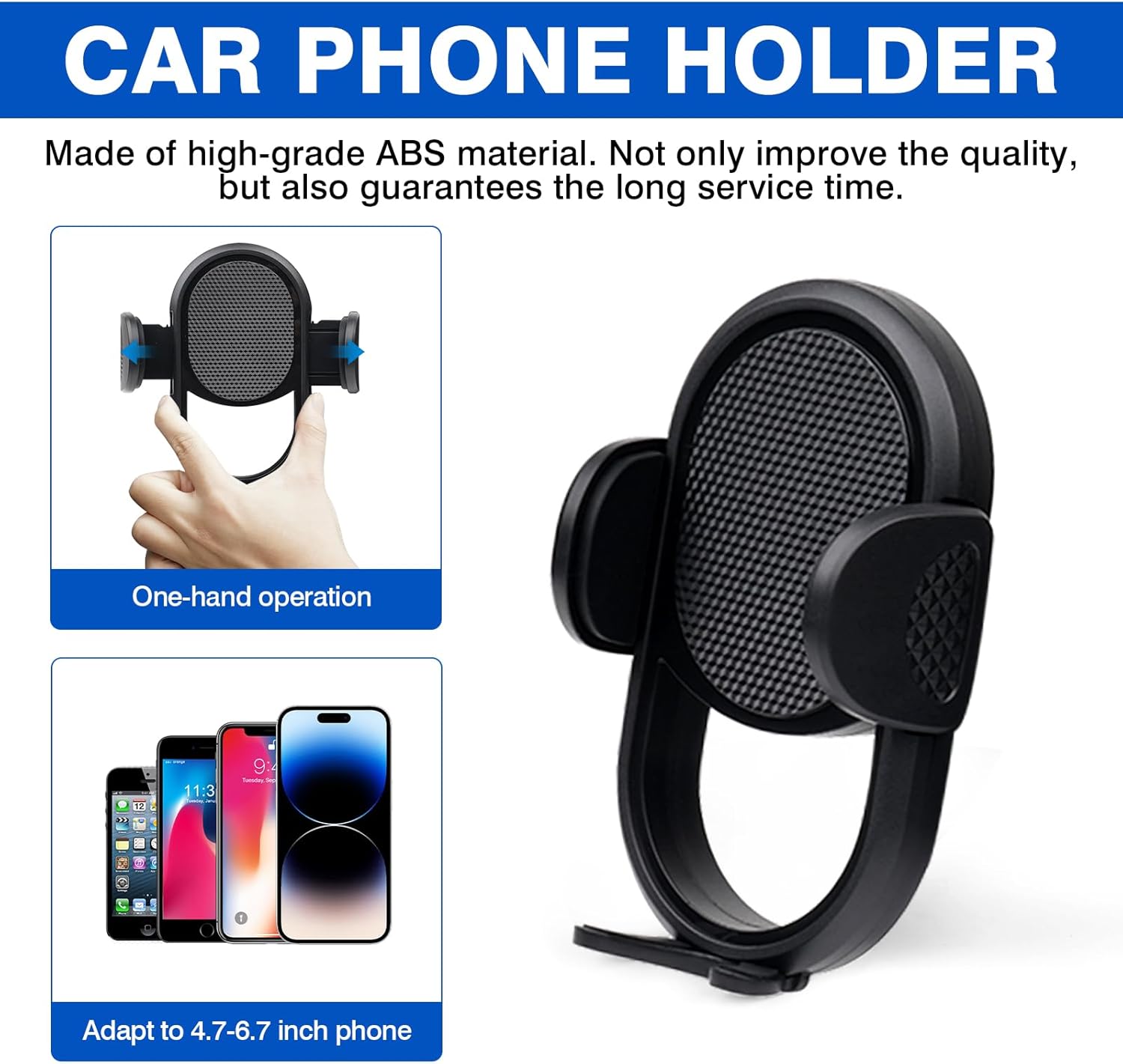 Autorder Car Phone Holder for 2021-2025 Ford Escape Accessories 8-Inch Cell Phone Mount with Dash Organizer Hands-Free 360 Degree Rotation(Not fit 13.2" Screen)