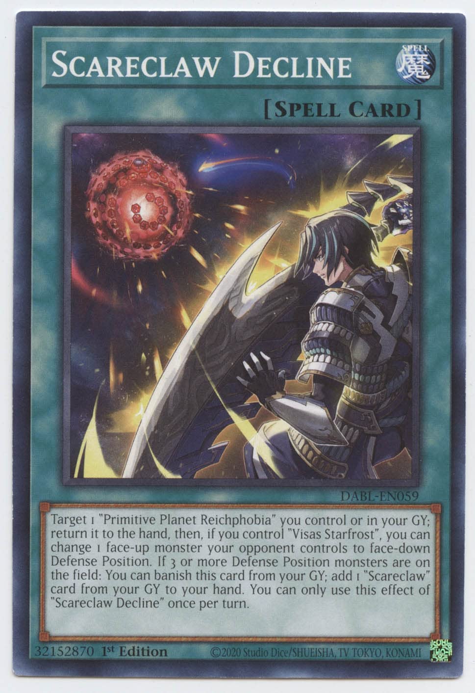 Amazon.com: Yu-Gi-Oh! Scareclaw Decline - DABL-EN059 - Common