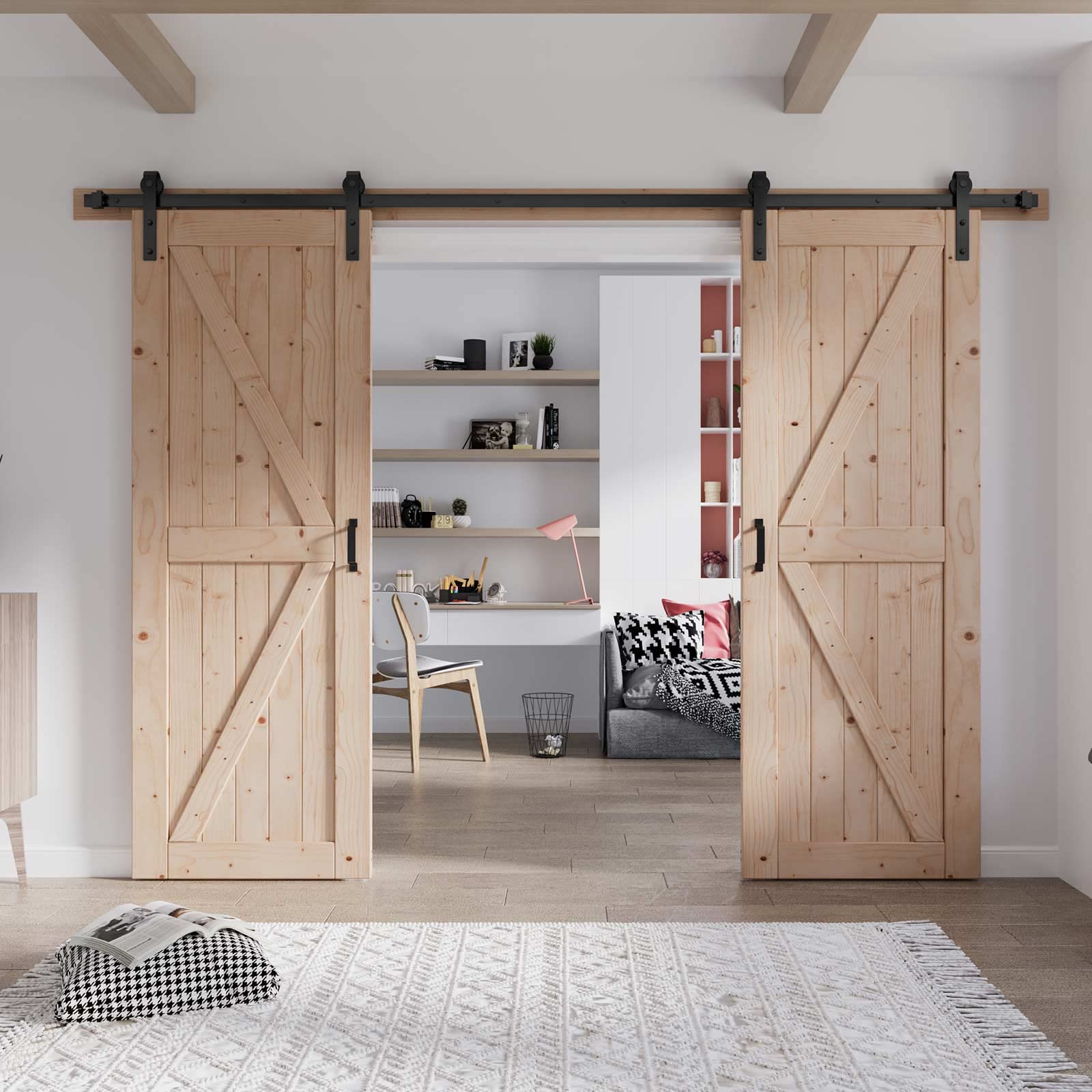 Amazon.com: Fredbeck 32 Double Barn Door with Hardware Included