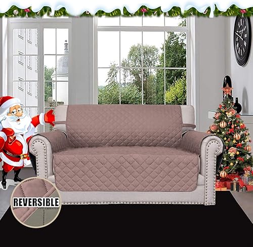 Miniatura 682 de Easy-Going - Funda reversible para sofá, resistente al agua, con varillas de espuma y correas elásticas, protector de muebles para mascotas y perros