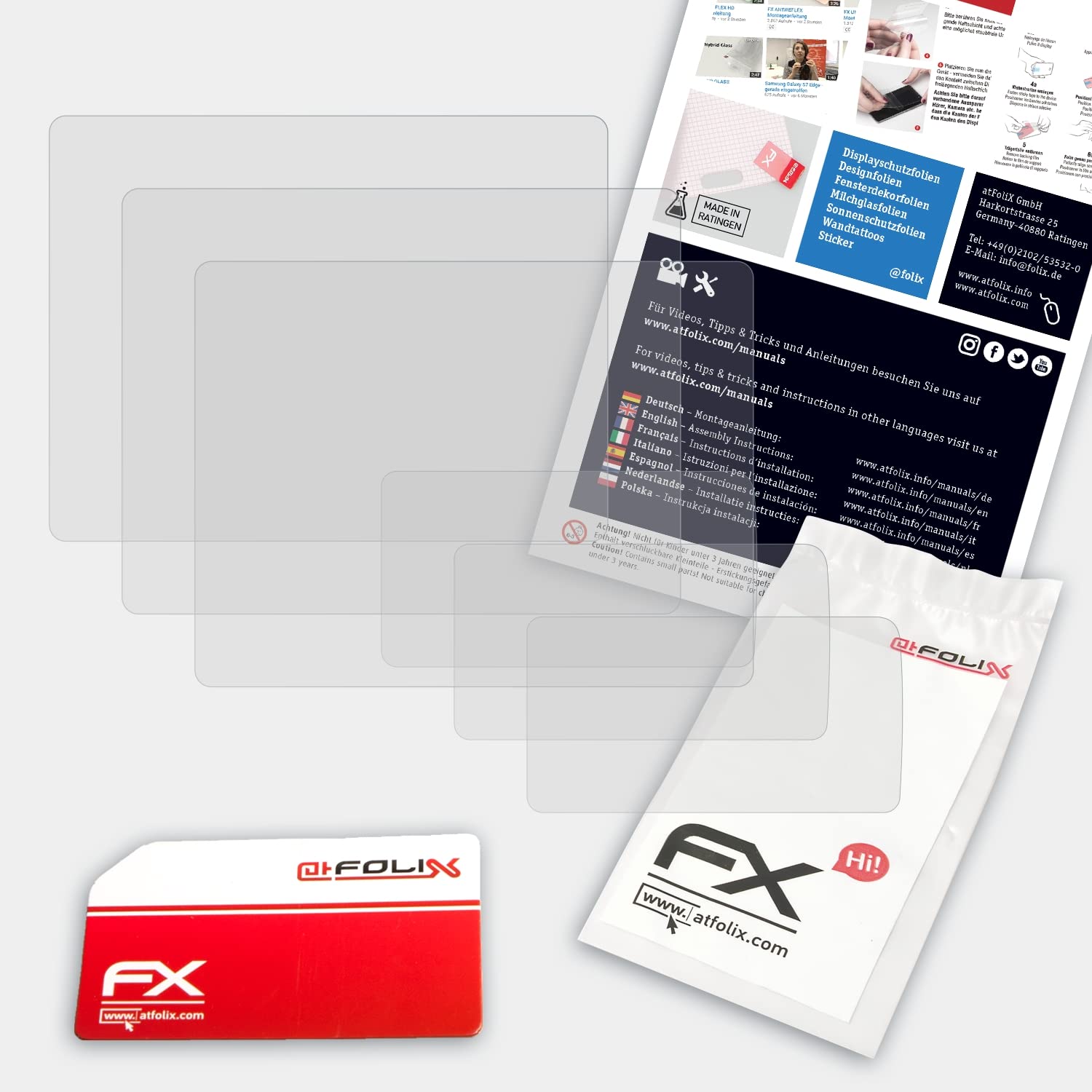 atFoliX Screen Protector compatible with Nikon D500 Screen Protection Film, anti-reflective and shock-absorbing FX Protector Film (Set of 3)