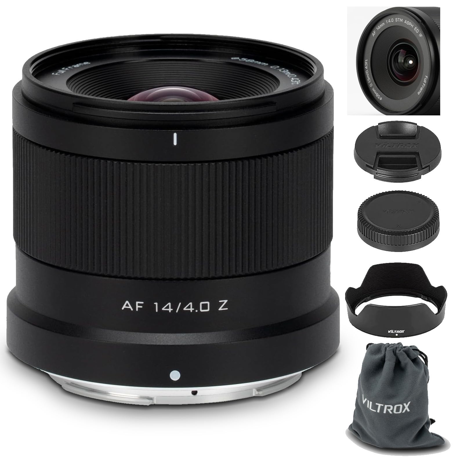 VILTROX 14mm F4.0 Z-Mount Lens for Nikon, Full Frame Auto Focus