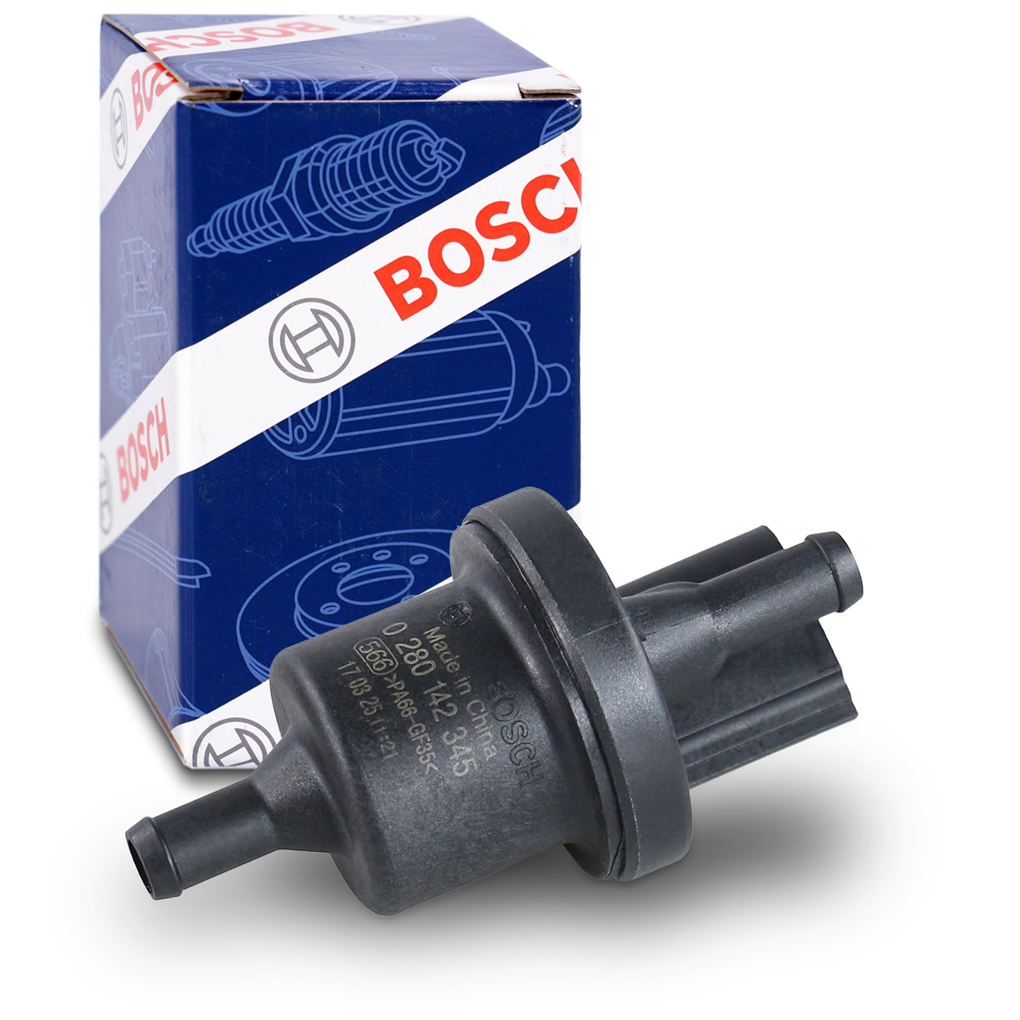 BOSCH Soupape d'aération/de purge, réservoir de carburant 0280142345 | Compatible avec: AUDI A2, SEAT ALTEA, ALTEA XL, CORDOBA, IBIZA III, IBIZA IV, IBIZA IV SC, IBIZA IV ST, LEON, TOLEDO III