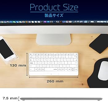 MOKIBO Bluetoothキーボード ホワイト 楽天市場】mokibo ワイヤレスキーボード bluetooth テンキーレス