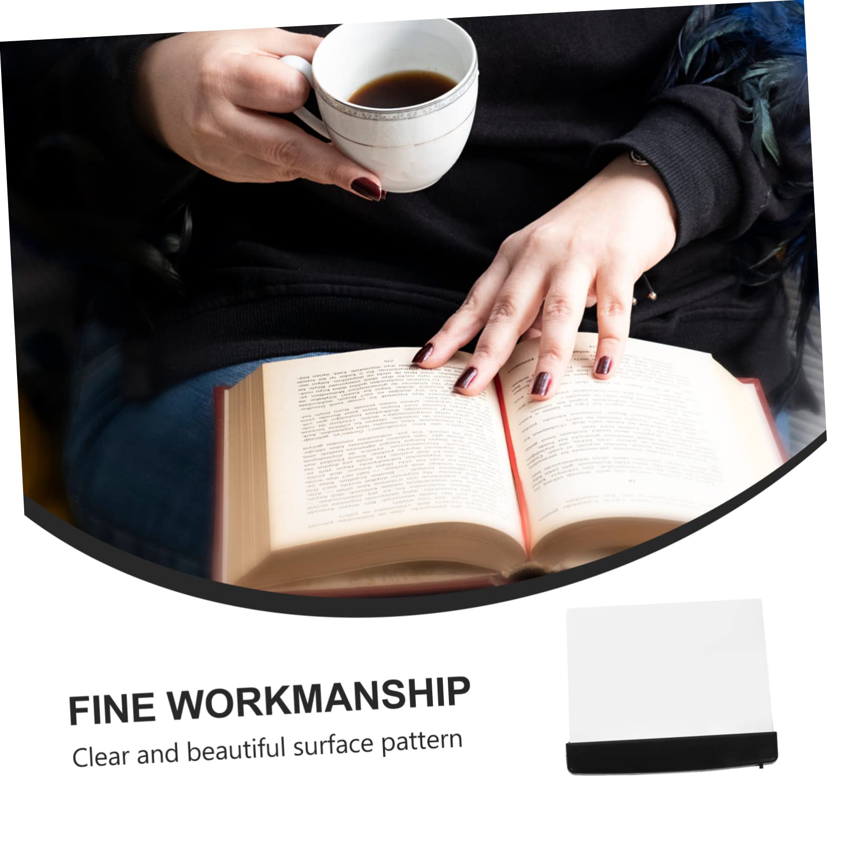 KALLORY 2pcs Eye Reading Lamps for Night Use Portable Led Reading Lights for Students for Dorms Battery-Powered Convenience