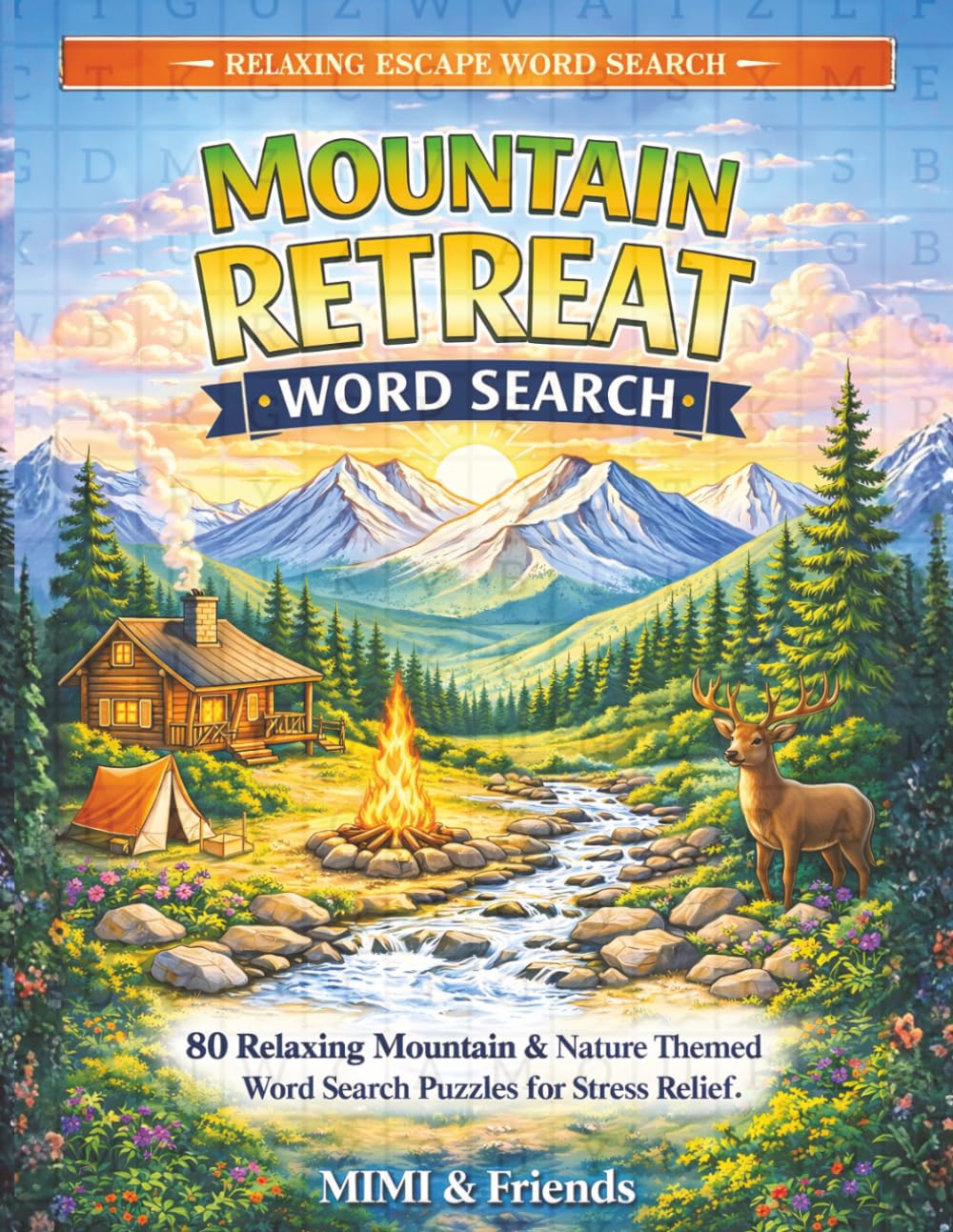 Mountain Retreat Word Search: 80 Relaxing Mountain & Nature Themed Word Search Puzzles for Stress Relief (Relaxing Word Search Escape Series)