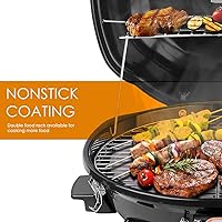 Vista 2 de Outdoor Electric Grill, Techwood Tabletop 1600W Electric BBQ Grill for Camping, Picnics & Parties, Black