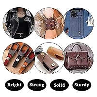 Vista 6 de 50 Sets M5*6 Pistola Negro Chicago Tornillo Kit Remaches de Cuero Remaches Tornillo Chicago Botones DIY Cuero Trim