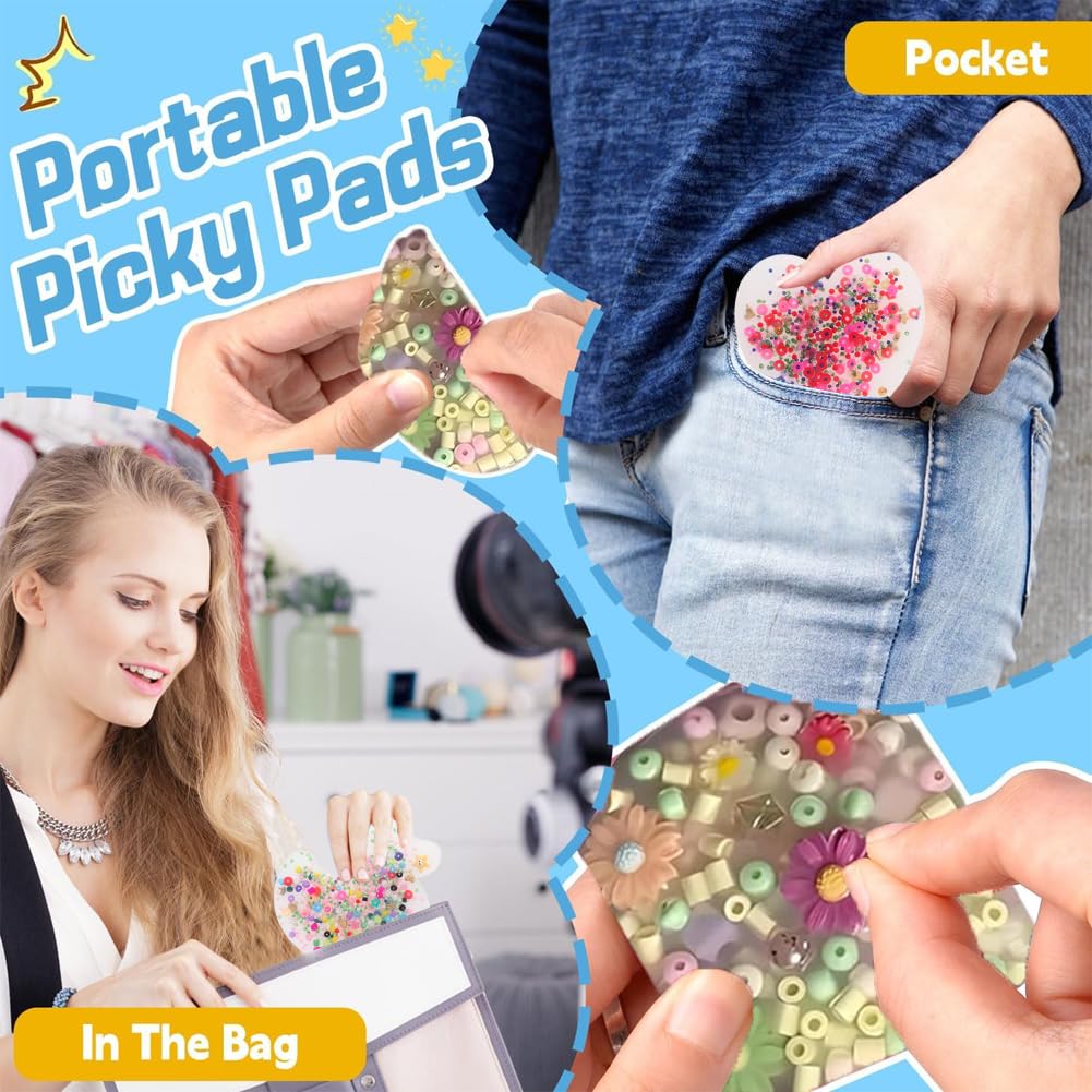 Skin Picking Fidget Toys,3 Stück Skin Picking Spielzeug Silikon Picking Pad Skin Picking Party Sensorisches Spielzeug Anti-Stress Relief Fidget Toy Für ADHD OCD(Herzförmig+Rund+Ente)