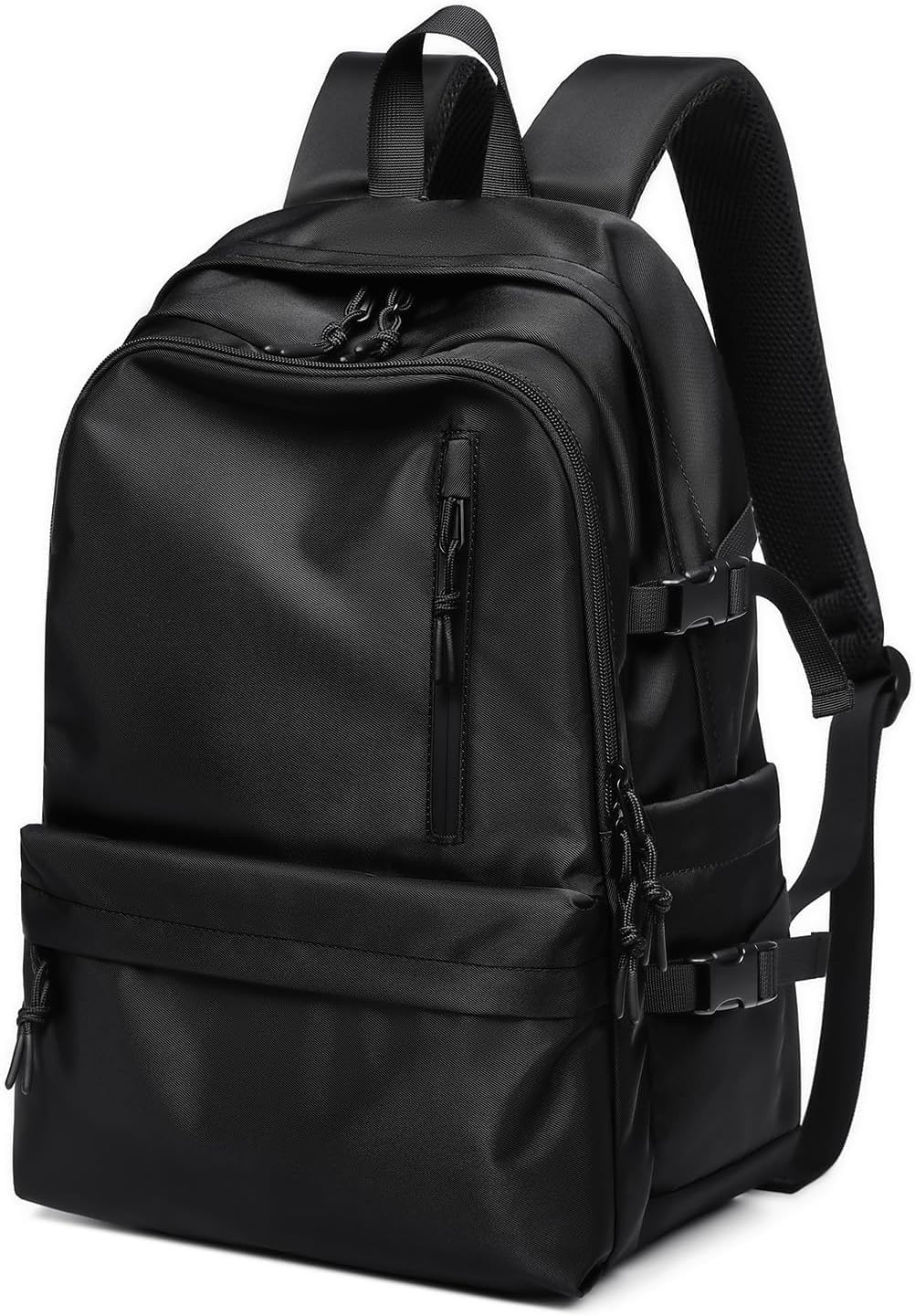 Backpack for Men, Lightweight Retro Travel Backpack for Business and Casual Everyday Use (6668 Black)