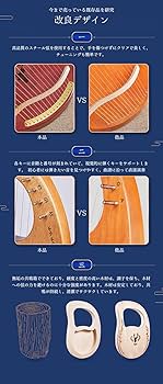 19弦木製ハープ本体と教本セット 19弦木製ハープ本体と教本セット Amazon | 19弦木製ハープ
