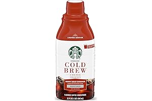 Starbucks Cold Brew Coffee Concentrate, Limited Edition Sweetened Brown Sugar Cinnamon