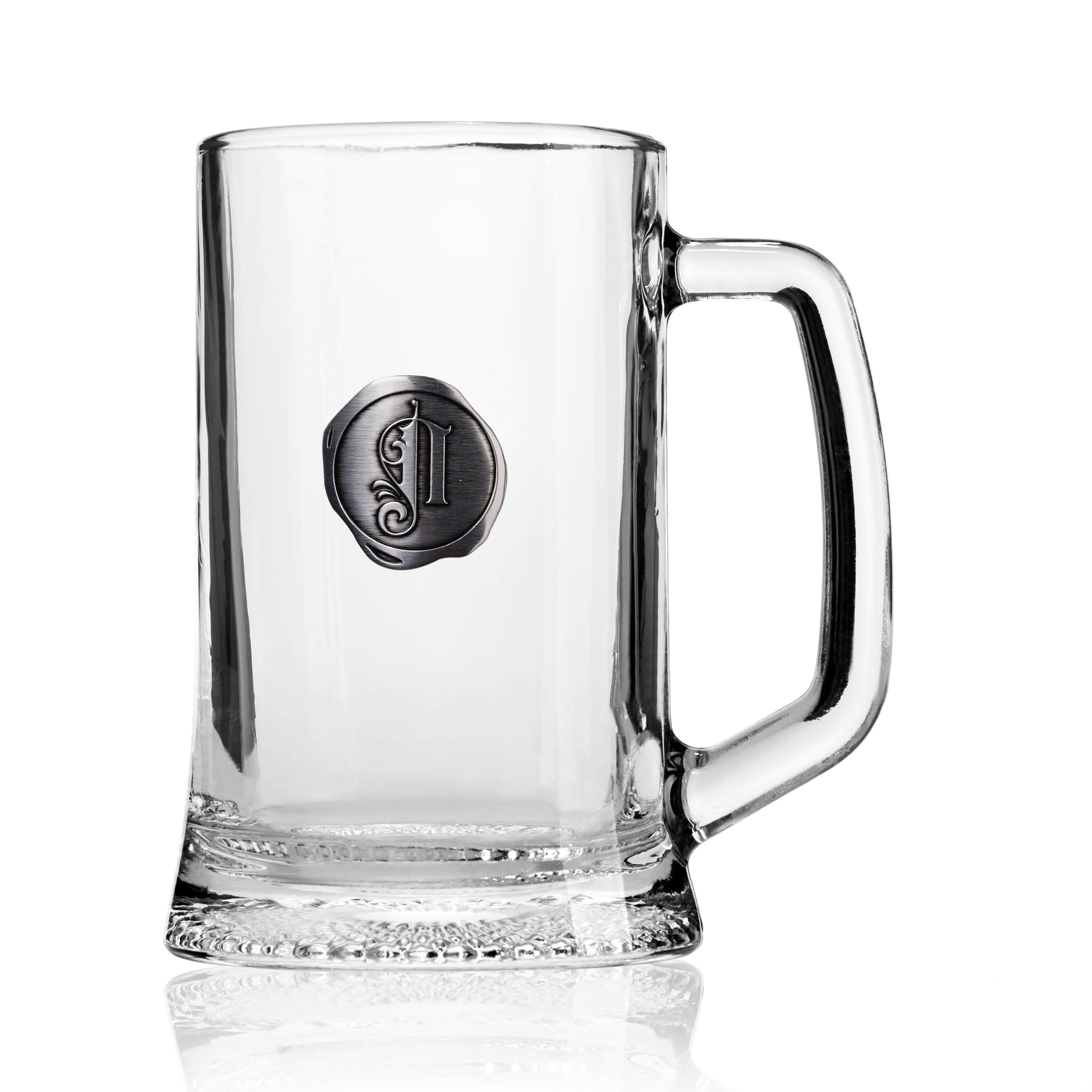 ukgiftstoreonline Personal Initial Letter Tankard Beer Glass Birthday Gift for Him​ (Letter N)