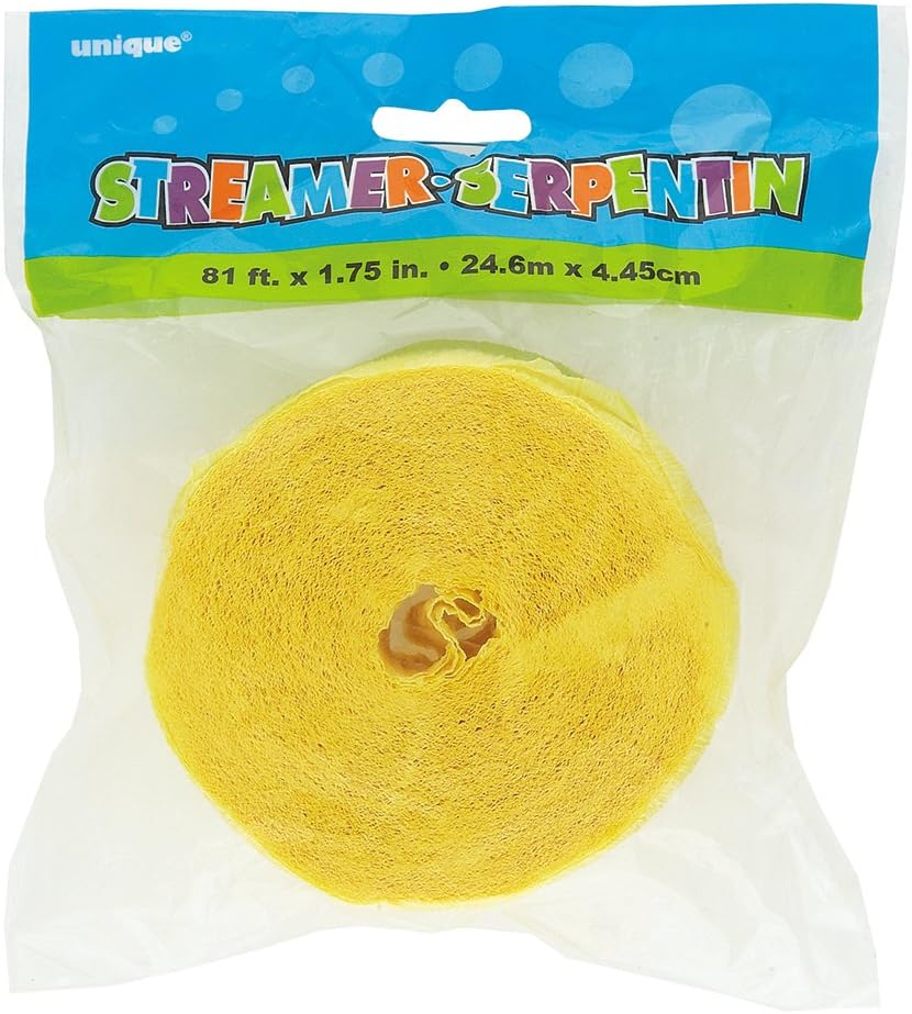 Unique Industries 6306 party decoration, 81ft, Canary Yellow : Home & Kitchen