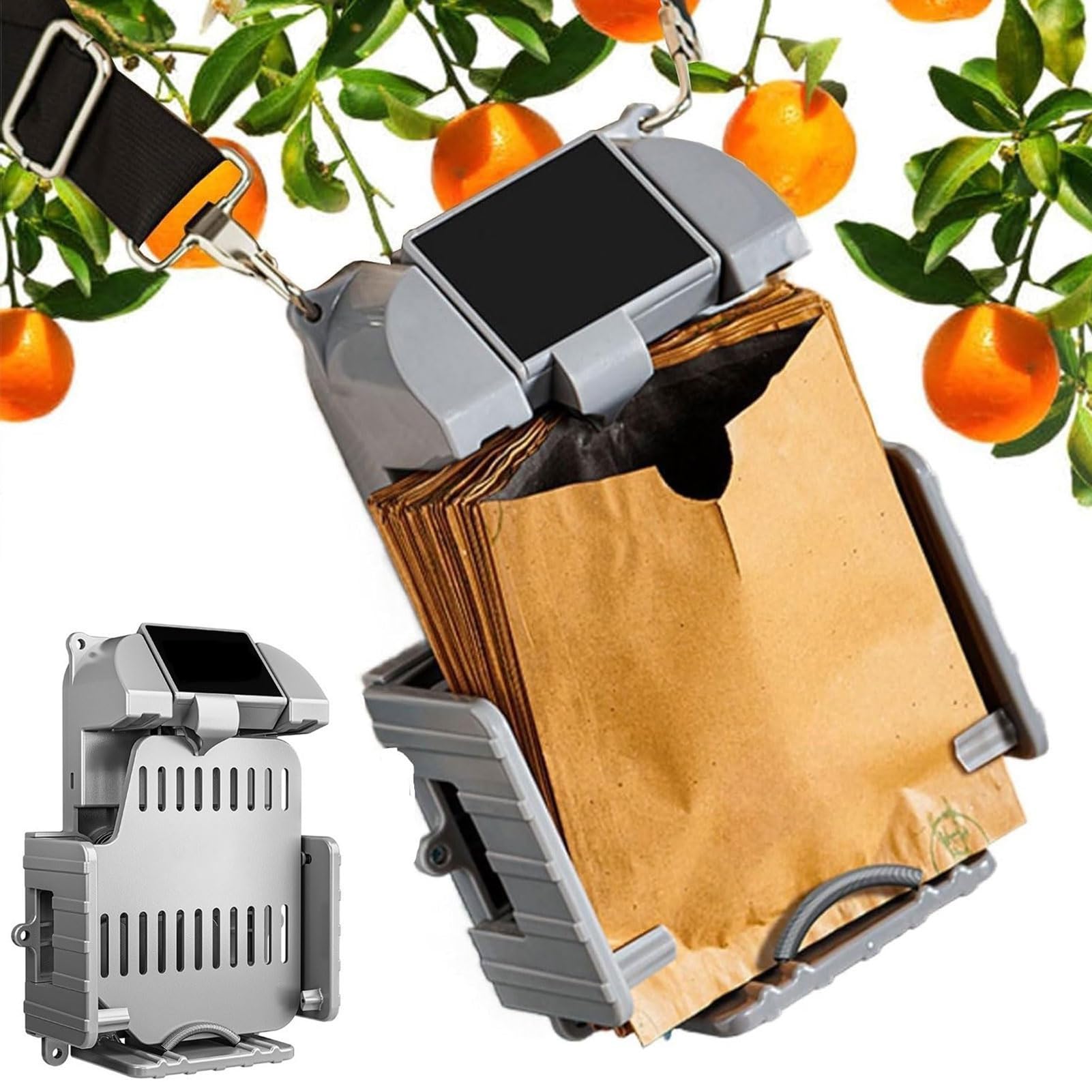 Ensacheuse automatique de fruits rechargeable pour vergers et arbres fruitiers
