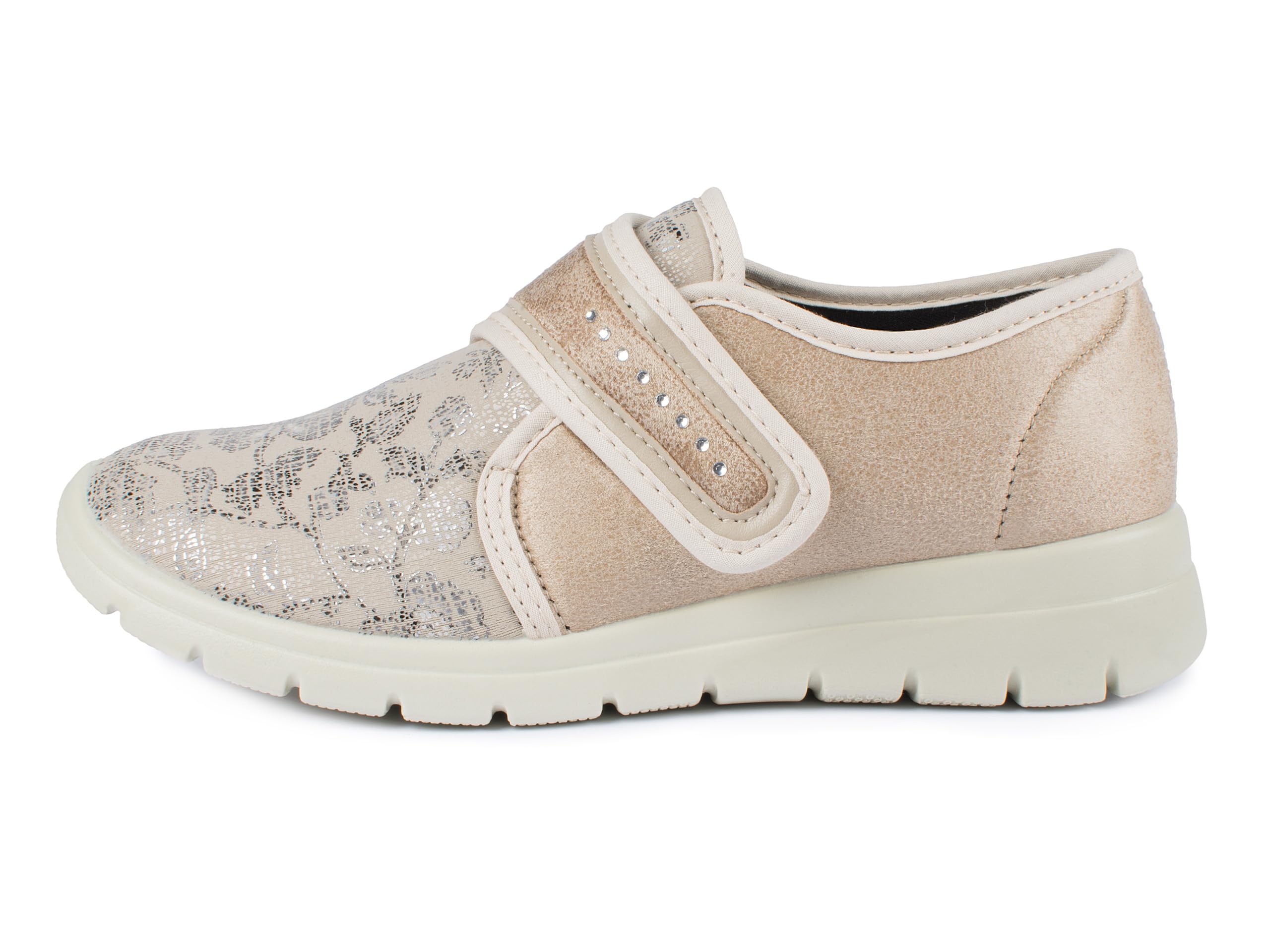 Aerosoft Damen Klett-Halbschuh Stretch 19 Weite G-H Wechselfußbett rutschhemmend