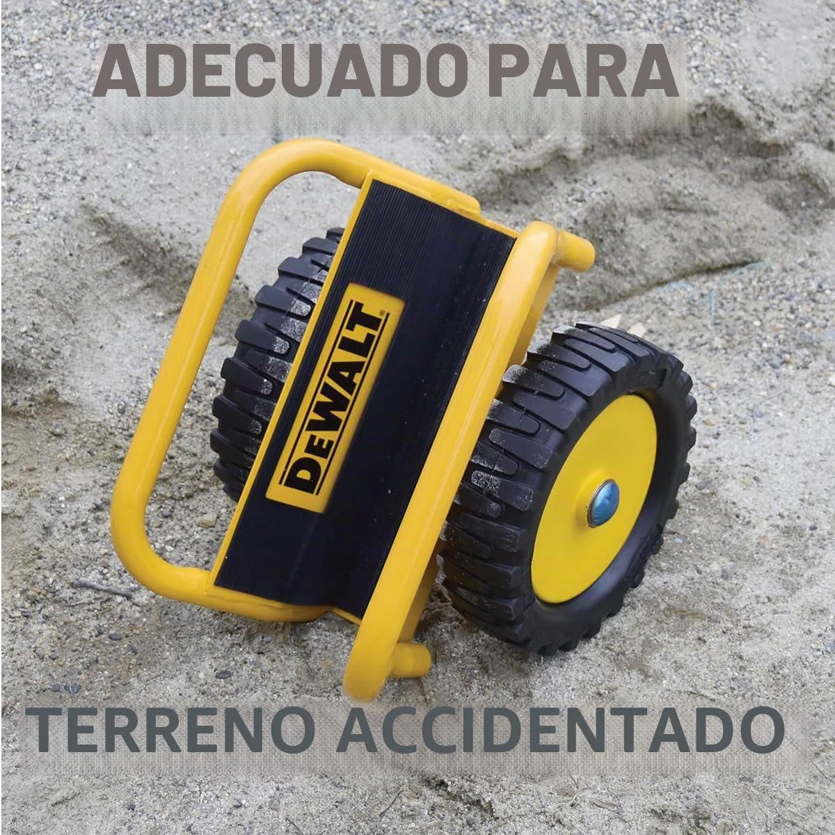 DeWalt DXWT-200 Carretilla de plataforma - Máx. 500KG - Carro Transporte para Paneles y Puertas - Superficie Antideslizante - Acción de Abrazadera Bisagra