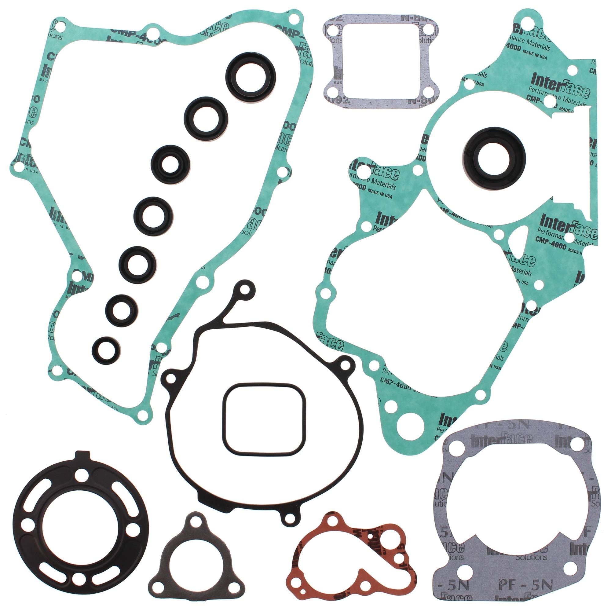 Gasket Set with Oil Seals for Honda CR 80 R 1992 1993 1994 1995 1996 1997 1998 1999 2000 2001 2002, CR 80 RB Big Wheel 1996 1997 1998 1999 2000 2001 2002