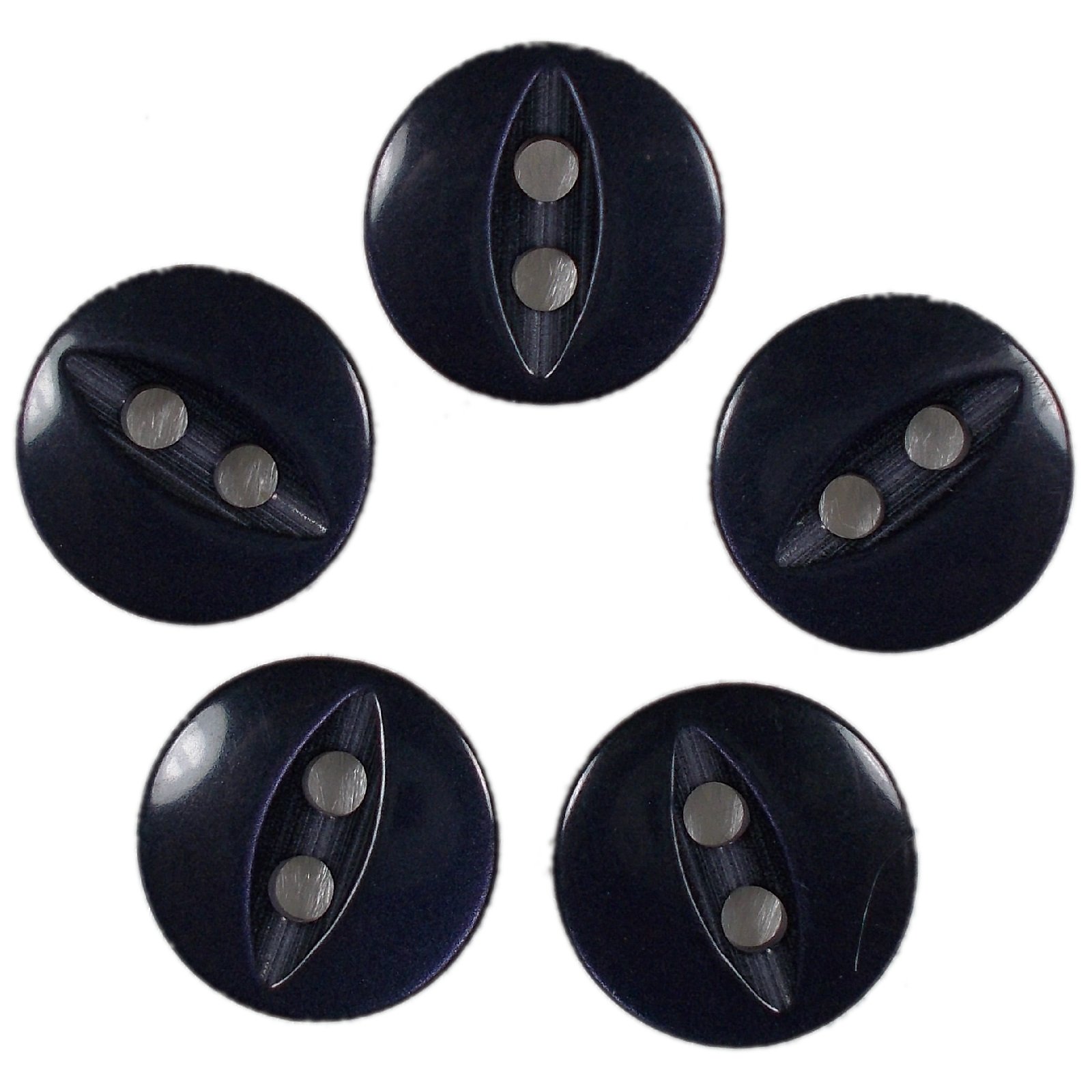 Push The Button Dark Blue Fisheye Basic Buttons 11Mm (, 5)