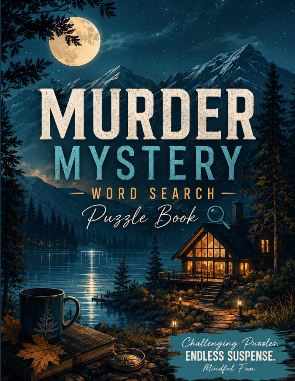 Murder Mystery Word Search Puzzle Book: 60 Relaxing Detective Puzzles for Adults | Sharp Minds, Hidden Clues — A Mindful Whodunit Activity Book for Mystery Lovers