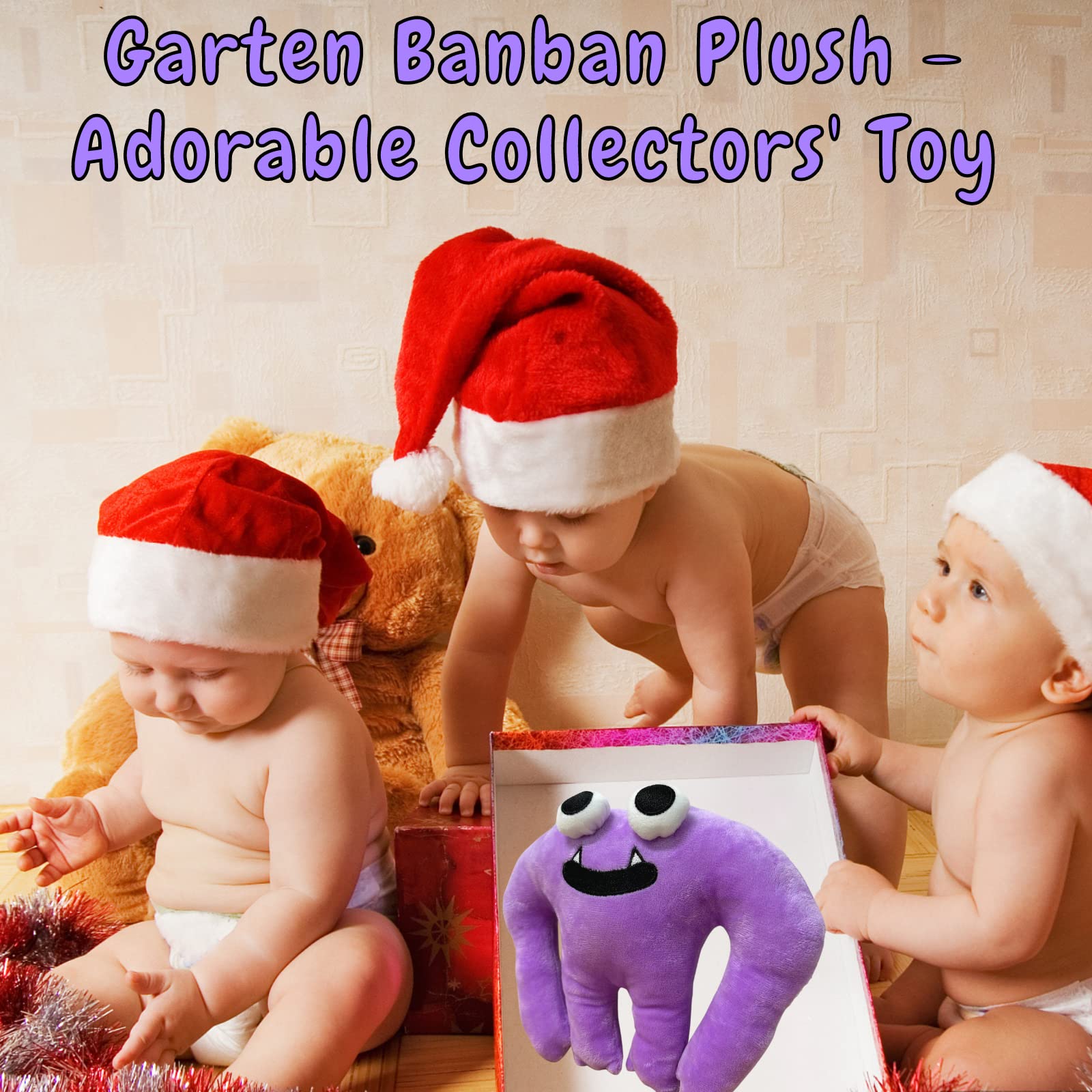 Super JAKES Plush toy,9.8" Cartoon Horror Game, Suitable for Gifts to Fans and Friends(Captain Fiddles), Purple - Image 3