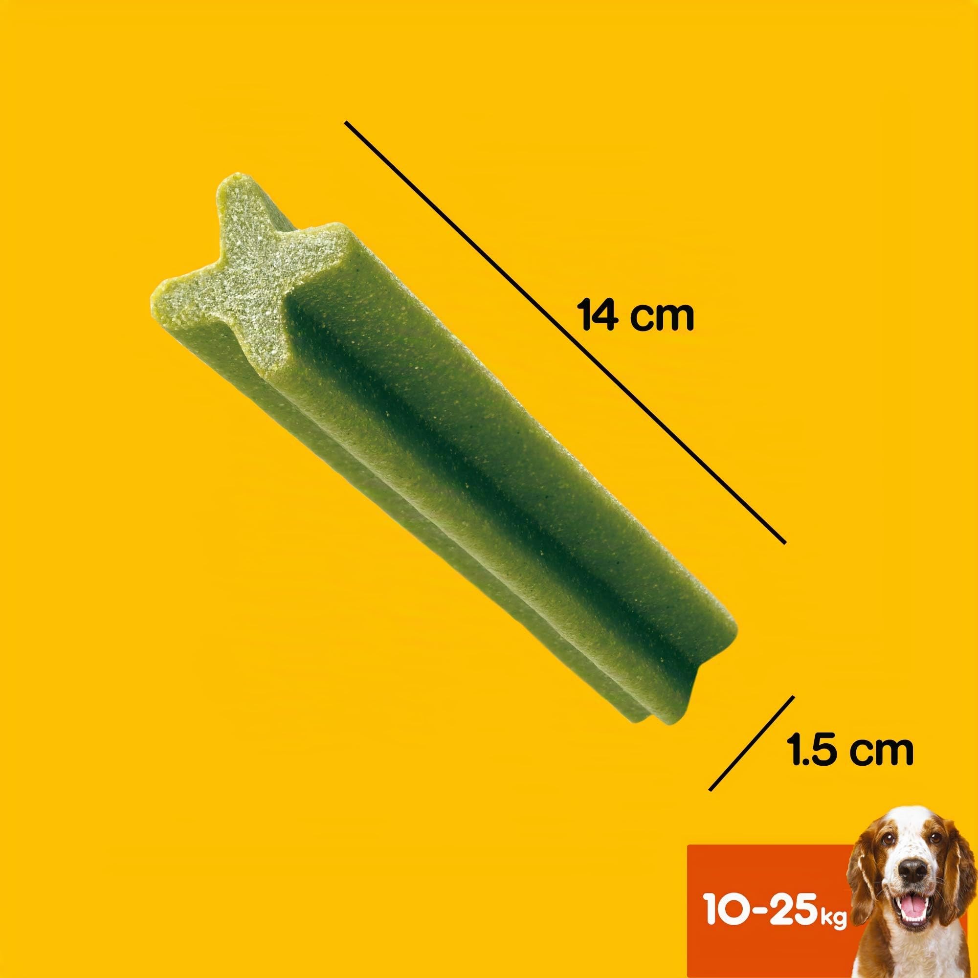Pedigree Dentastix Fresh 112 Snack für die Mundhygiene (mittlerer Hund 10-25 kg) 180 g 28 Stück - 4 Packungen mit 28 Stück (insgesamt 112 Stück)