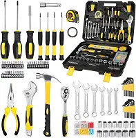 108 Peças Kit Ferramentas Profissional, Caixa de Ferramentas Completa, Maleta de Ferramentas, Caixa de Ferramentas para Reparos Domésticos