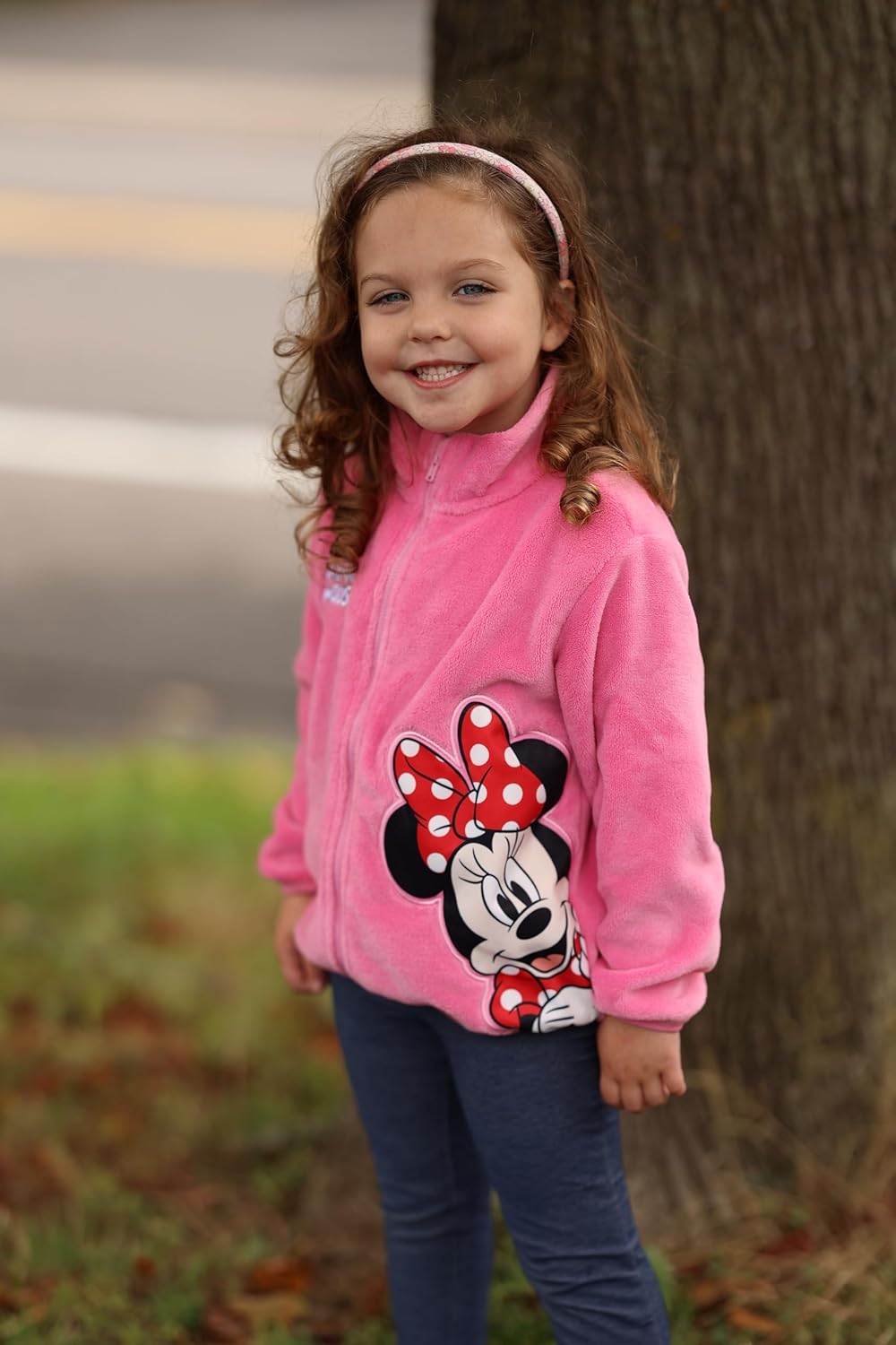 Disney Stitch Frozen Elsa Minnie Mickey Girls/Boys Fleece Jacket Full Zip Sherpa Fuzzy Warm Winter Outwear Coat 2-13 Years - Image 3