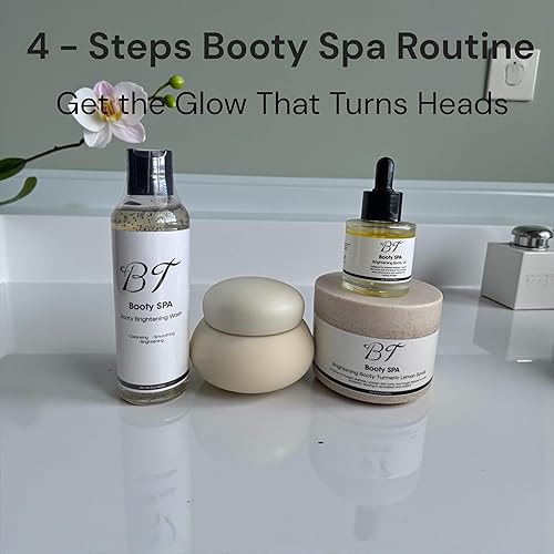 Miniatura 6 de BT Conjunto de exfoliante de spa para botín de cúrcuma y limón para manchas oscuras y trasero suave y brillante
