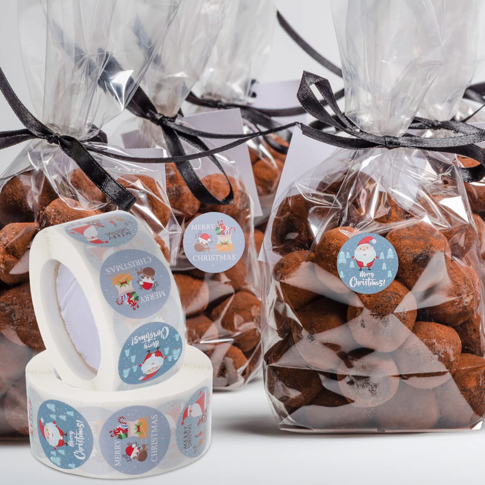 Ciieeo 6 Adesivi Natalizi Decorazioni Festive Per Buste Regali e Biglietti Di Auguri Etichette Di Natale Con Design Unico e Facile Applicazione Perfetti Per Feste Invernali