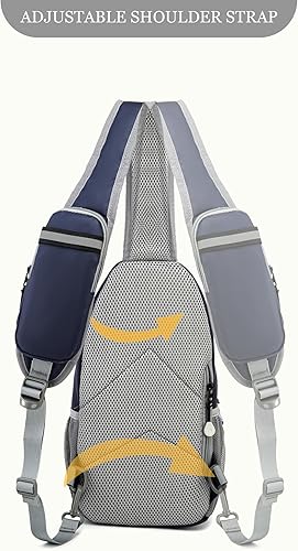 Miniatura 6 de Mosafe Bolso bandolera para hombres y mujeres, bolsas cruzadas, mochila de senderismo, mochila de pecho para viajes al aire libre