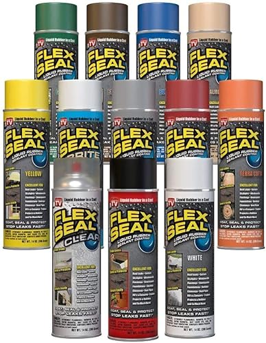 Miniatura 44 de Flex Seal - Sellador de 14 onzas, paquete de 2, transparente, detiene fugas, revestimiento de goma impermeable en aerosol, para canaletas, madera
