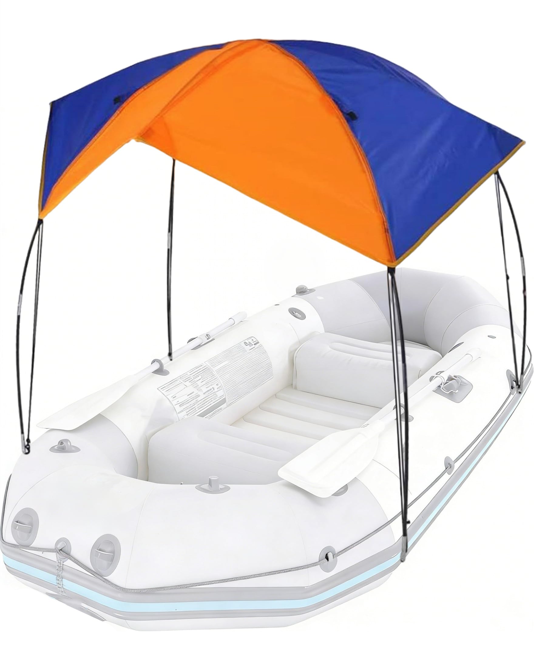 Parasole gonfiabile per barca, impermeabile e antistrappo, pieghevole e portatile, per 4-5 persone, tenda universale adatta per kayak